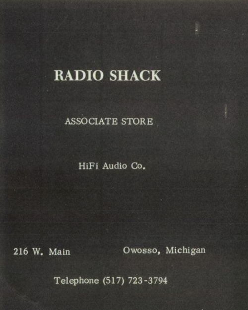 Radio Shack - Owosso Store
